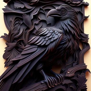 3D модель Всесвіт Raven Marvel (STL)